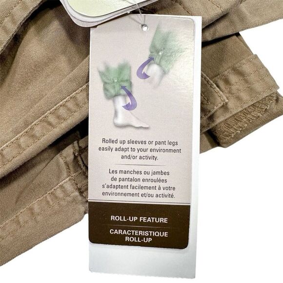 NWT Columbia Size 16 Delta Women’s Carroll Creek Pant Straight Leg Rolled Up Leg - Picture 11 of 15